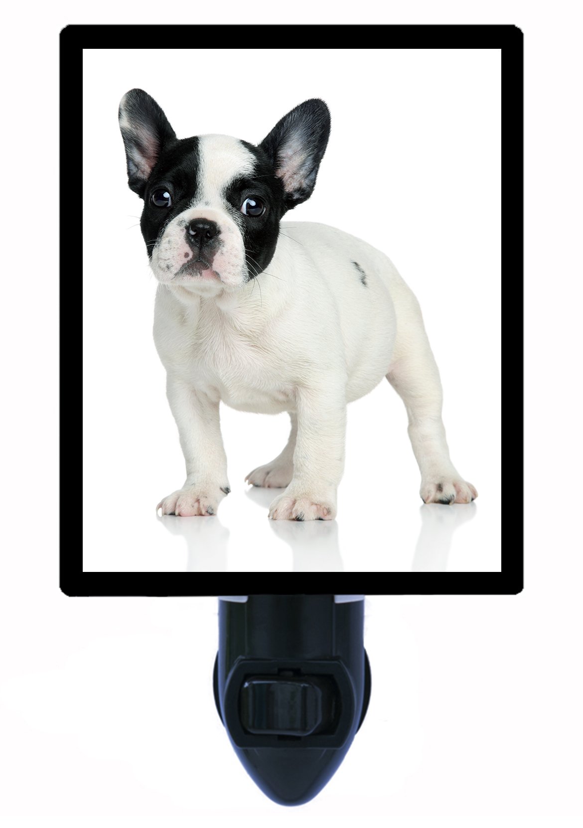 French Bulldog LED Night Light for Dogs - White and Black Pet Lamp for Bedroom, Nursery, or Hallway - Perfect for Nighttime Safety and Comfort