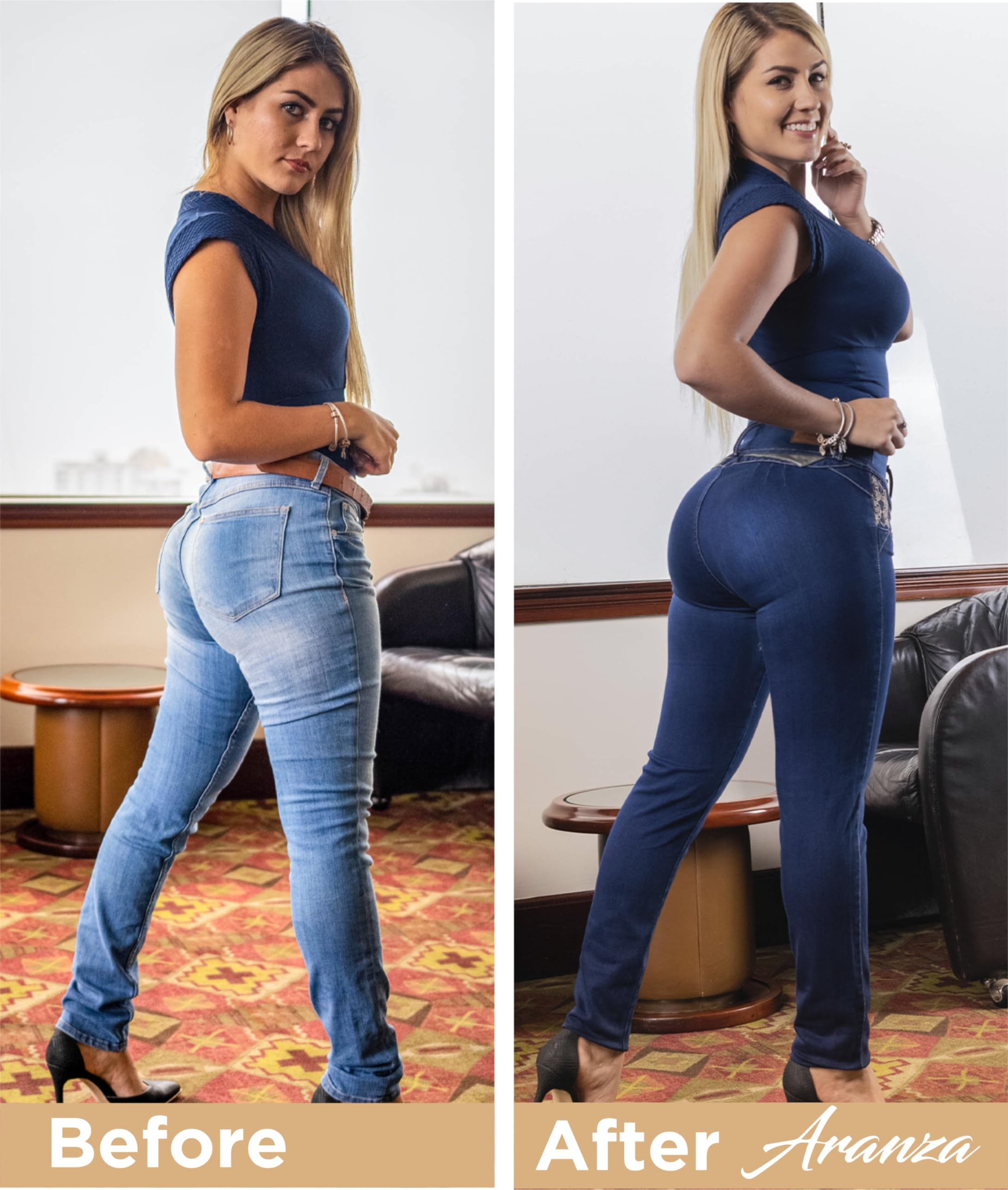 ARANZA High Waist Skinny Jeans for Women - Butt Lifting Stretch Denim Pants | Slimming & Comfortable Colombian Fit | Perfect for Casual Wear, Night Out & Date Night