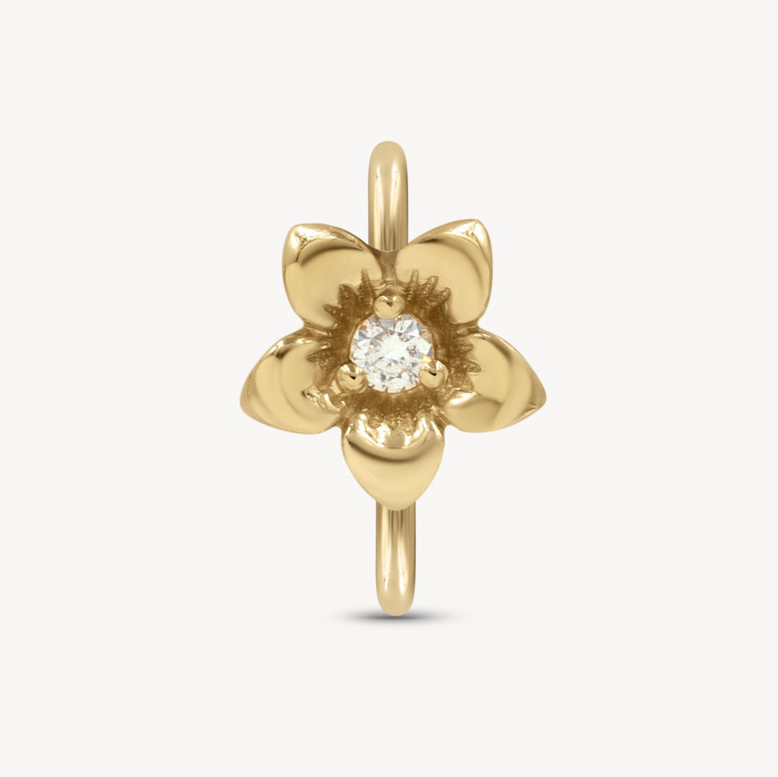 Customizable Mini Golden Flower Charm - Personalized Jewelry for Necklaces, Bracelets & DIY Crafts - Perfect for Gifts, Weddings & Special Occasions