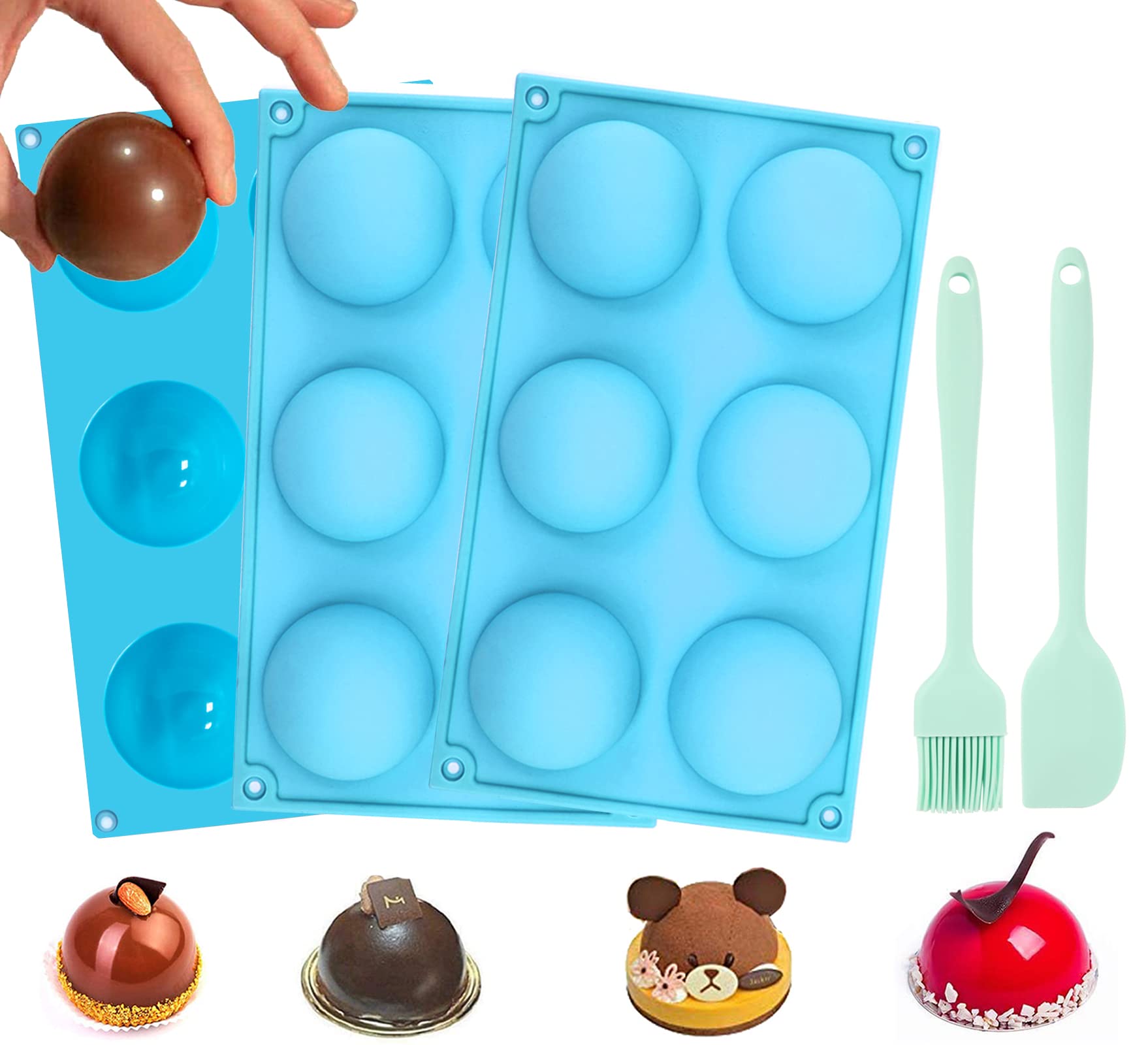 Premium Silicone Hot Chocolate Bomb Mold Set - 2.5