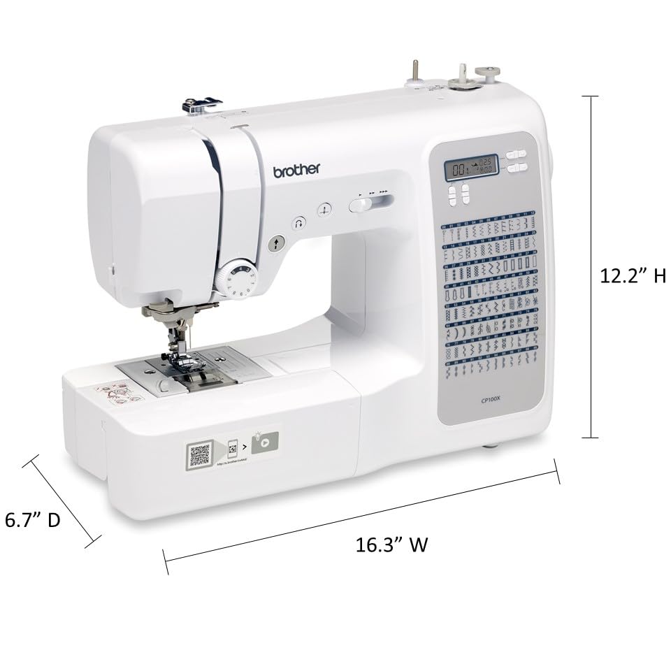 Brother CP100X Computerized Sewing and Quilting Machine - Perfect for Home DIY, Fashion Design & Craft Projects | Easy-to-Use Digital Stitching for Beginners & Professionals