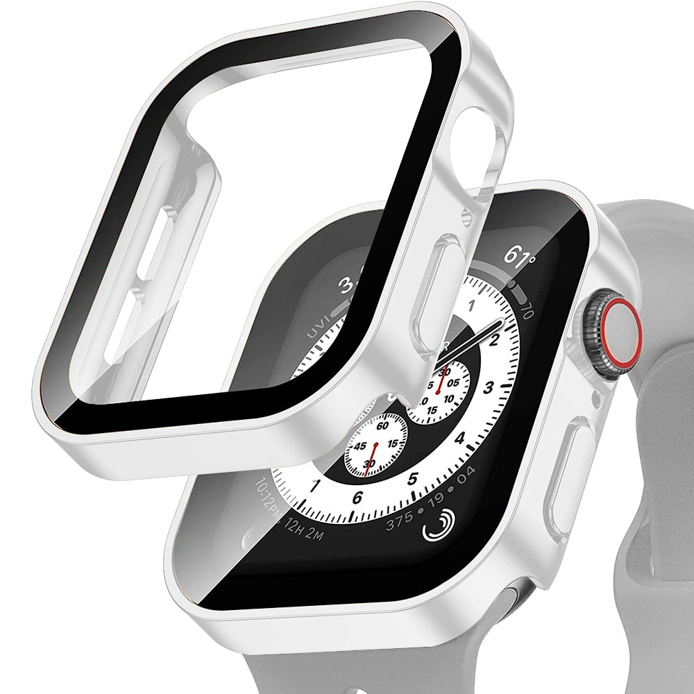 Premium Tempered Glass Case for Apple Watch - Slim, Durable & Stylish Protection for Workouts, Swimming & Everyday Use