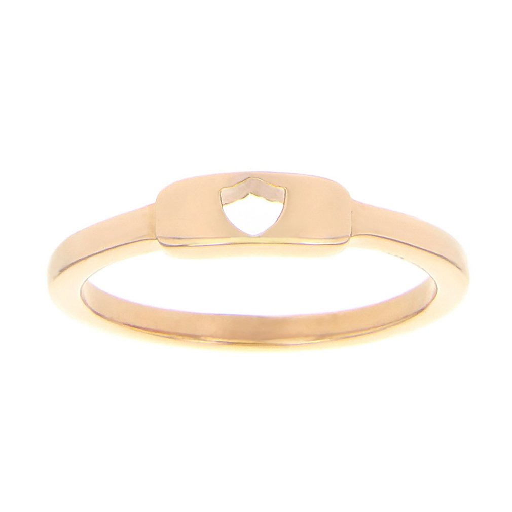 LDS Bookstore Shield Cutout Ring - 14K Rose Gold Women's Fashion Jewelry for Gifts, Anniversaries & Everyday Wear
