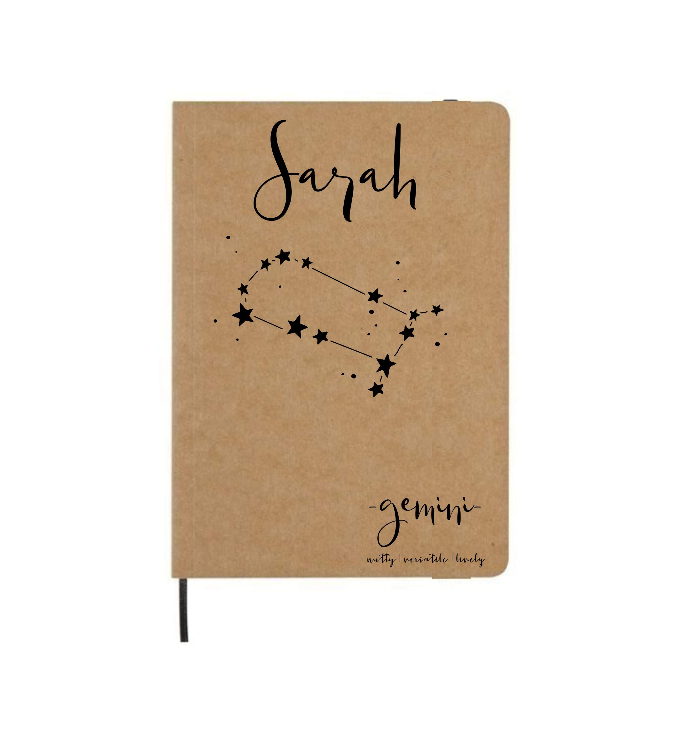 Custom Pisces Zodiac Journal - Personalized Astrology Notebook for Birthday Gifts & Horoscope Tracking | Perfect for Journaling, Note-Taking & Spiritual Reflection