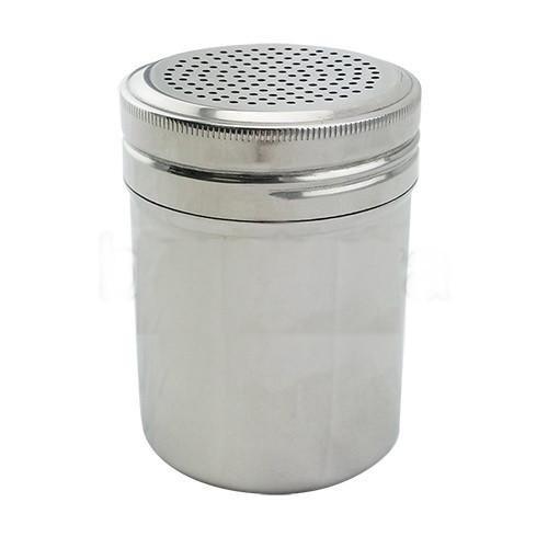 Premium Rhino Cocoa Shaker for Coarse Spices - Ideal for Baking, Cocktail Mixing & Gourmet Cooking - Durable Stainless Steel Design