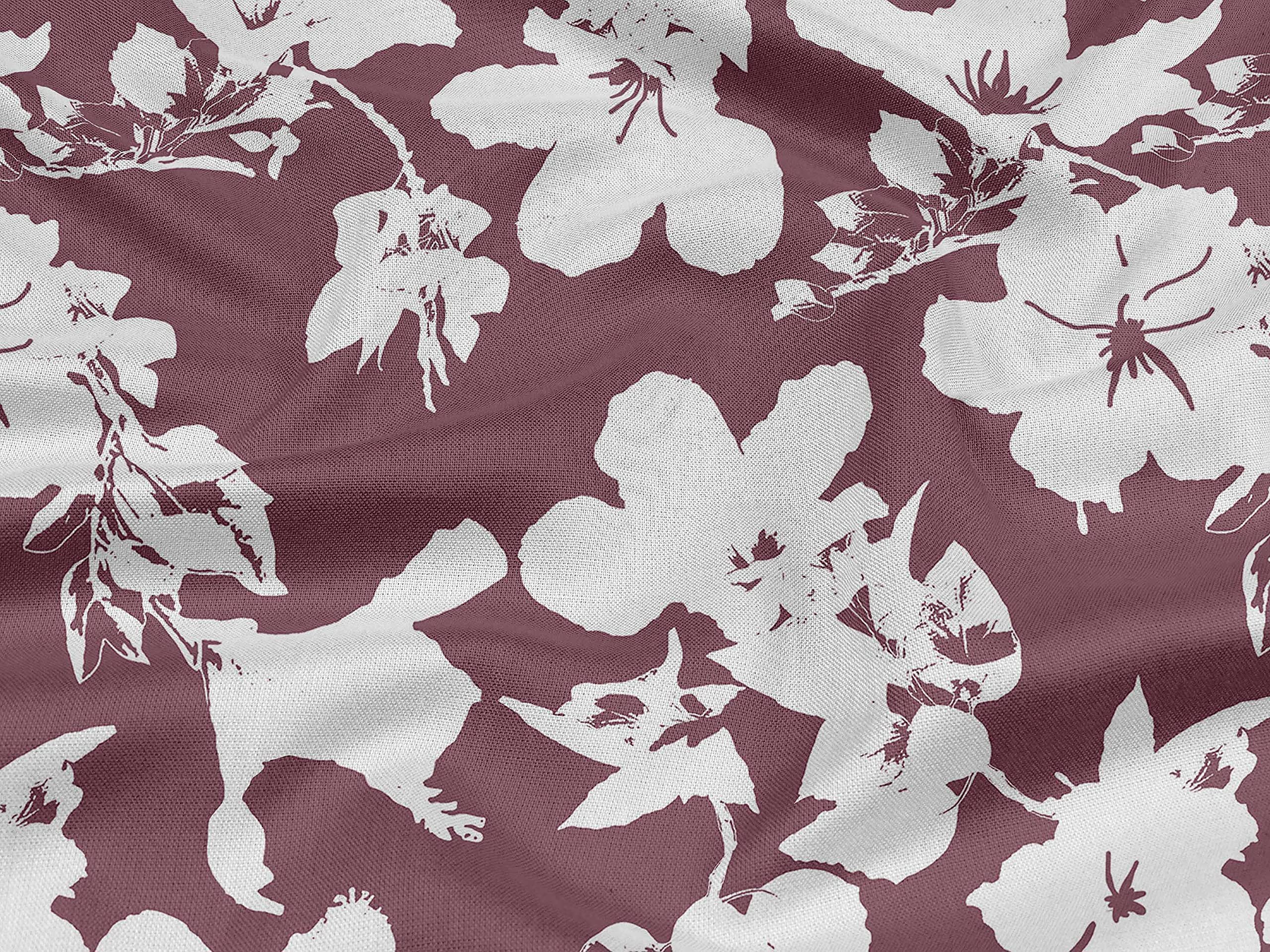 oneOone Rayon Floral Printed Fabric by The Yard - 56 Inch Wide for DIY Clothing, Dresses, Skirts & Home Decor Sewing Projects | Soft & Lightweight Material for Fashion & Crafting