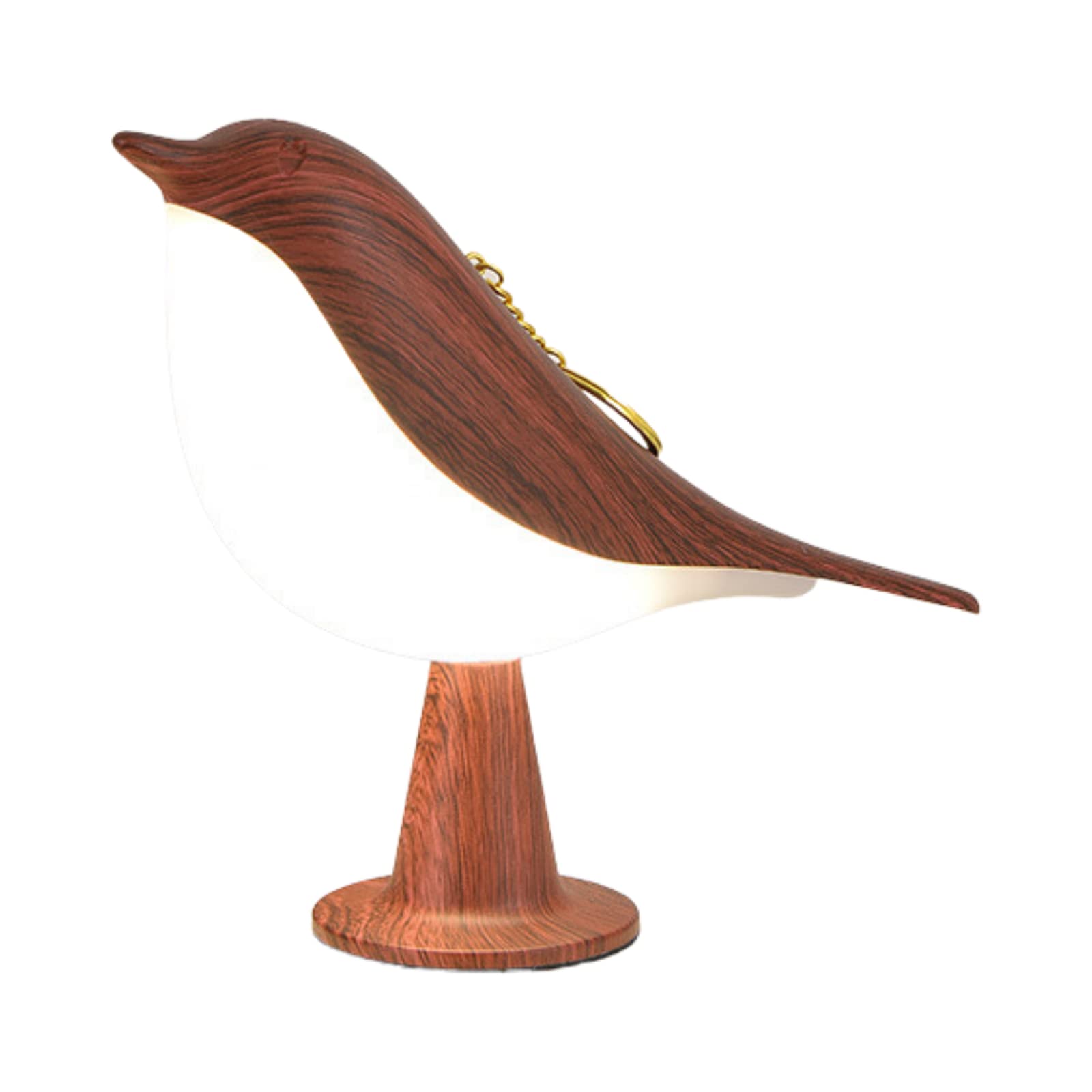 BestAlice Mahogany LED Table Lamp - 3-Way Dimmable Aroma Diffuser with USB Port, Modern Bird Night Light for Bedroom, Living Room & Home Office - Perfect for Relaxation, Reading & Aromatherapy