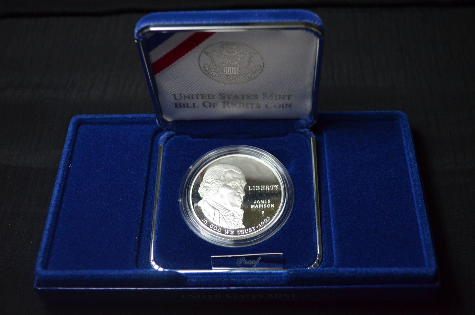1993 S Bill of Rights Proof Silver Dollar Coin - US Mint Collector's Edition | Perfect for Coin Collectors, History Enthusiasts & Investment Portfolios