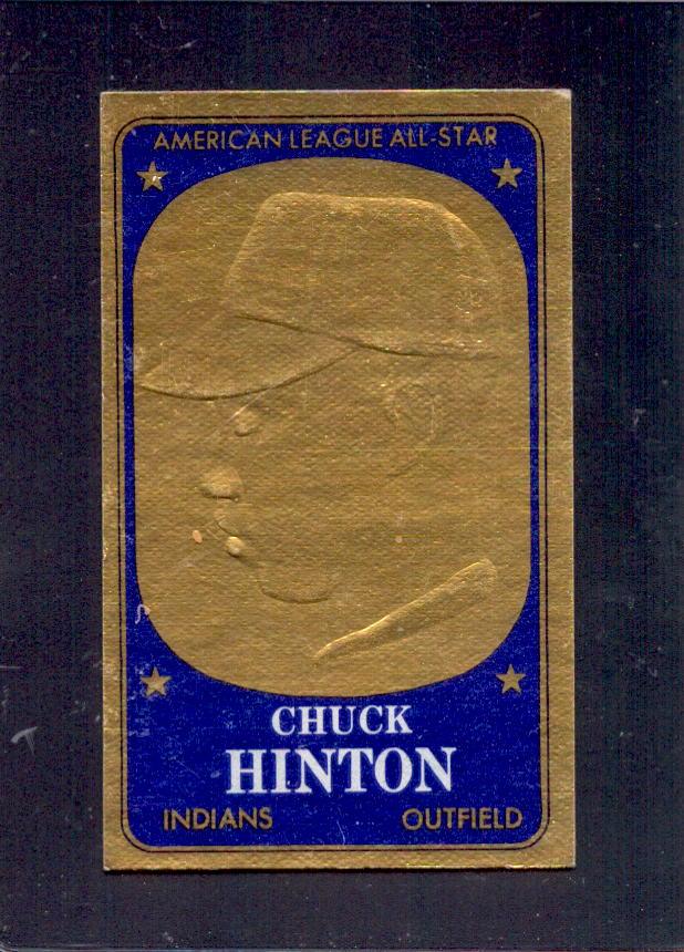 1965 Chuck Hinton Topps Embossed #60 Cleveland Indians Baseball Card - Vintage MLB Collectible for Fans & Memorabilia Enthusiasts