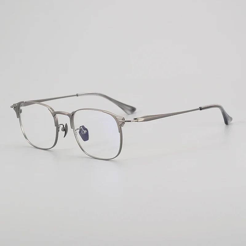 Stylish Aror Men's Full Rim Square Titanium Eyeglasses Frame 94484 - Lightweight & Durable for Work, Reading & Everyday Wear