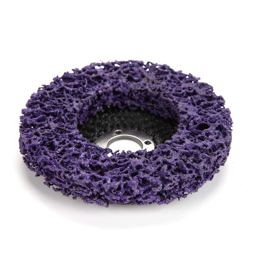 Hilitand 5Pcs Poly Strip Wheel Discs - Paint & Rust Removal Tool, High-Quality Angle Grinder Discs 10000 RPM 60 Grit (Purple) - Perfect for Metal Surface Prep, Auto Body Work & DIY Projects