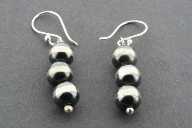 3 Pack Sterling Silver Zebra Ball Bead Drop Earrings for Women - Trendy Boho Chic Jewelry for Parties, Weddings & Everyday Wear