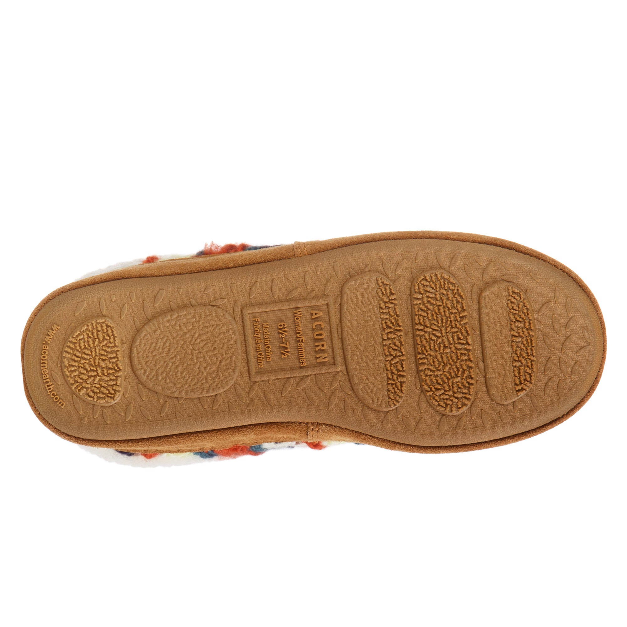 Women's Fairisle Knit Clog Slippers with Non-Slip Indoor/Outdoor Sole - Cozy House Shoes for Winter, Home, Office & Errands
