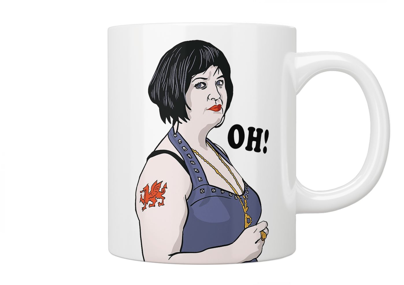 Gavin and Stacey 'Oh!' Nessa Mug - Officially Licensed TV Show Merchandise - Perfect for Tea, Coffee & Collectors