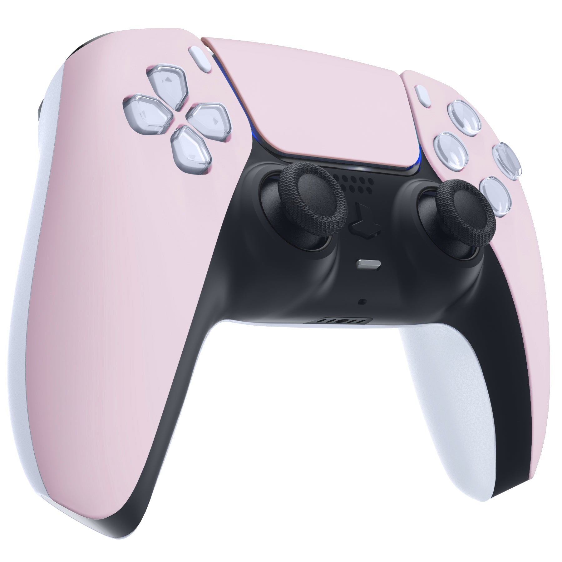 eXtremeRate Cherry Blossom Pink PS5 Controller Shell - DIY Replacement Faceplate & Touchpad Cover Compatible with BDM-010/020/030/040/050 Models (ZPFP3012G3) - Perfect for Gaming, Customization & PS5 Controller Repair