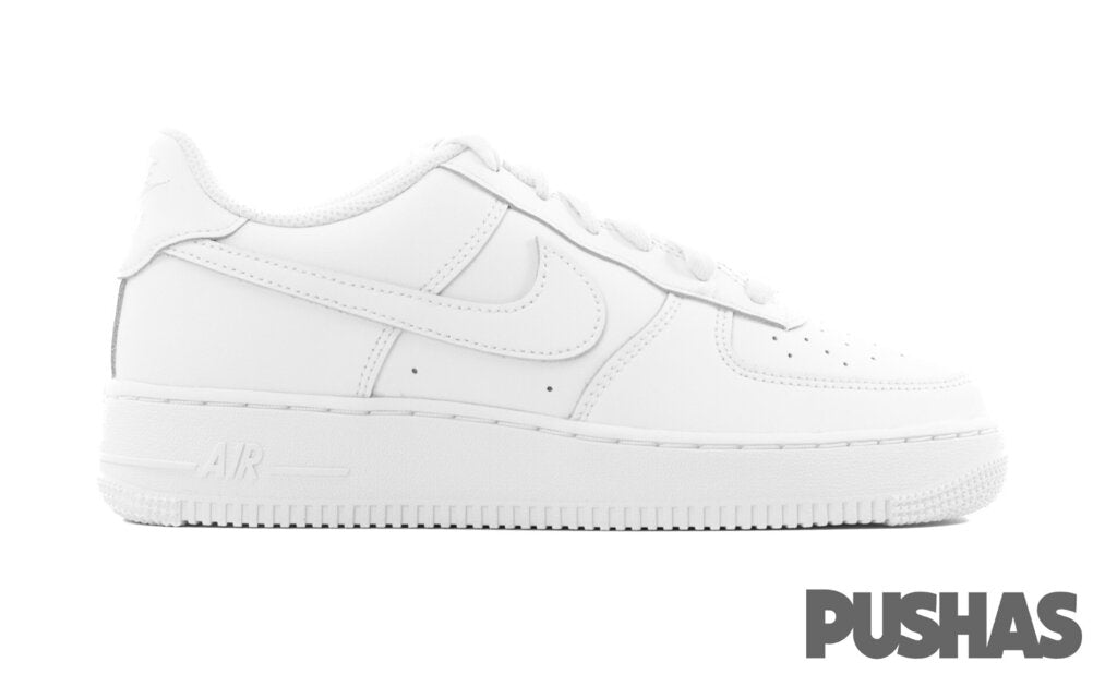 Nike Air Force 1 LE 'Triple White' Sneakers (2022) - Men's Premium White Leather Basketball Shoes for Casual Wear & Street Style