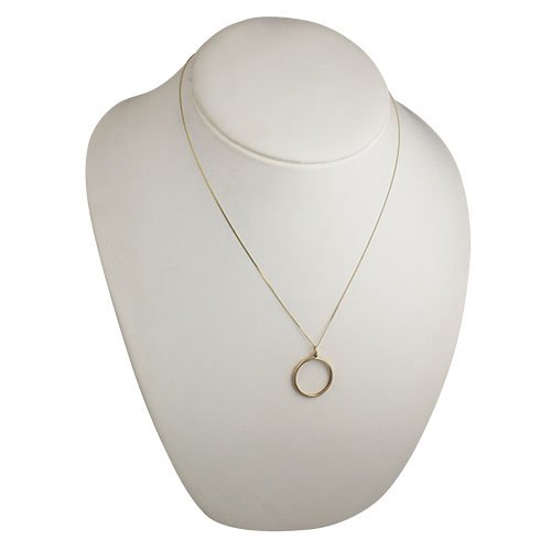 9ct Gold 23mm Plain Full Sovereign & 1/4 Quarter Krugerrand Coin Mount Pendant with 0.6mm Curb Chain - Perfect for Coin Collectors, Jewelry Lovers & Gift Giving