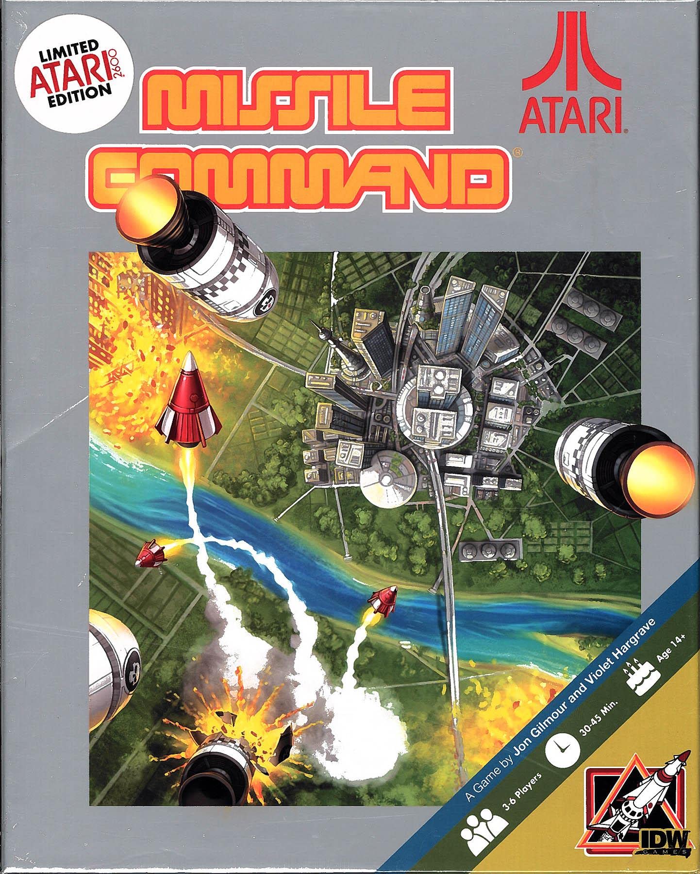 IDW Games Atari's Missile Command Limited Atari 2600 Edition - Retro Arcade Game for Home Entertainment and Nostalgic Gaming