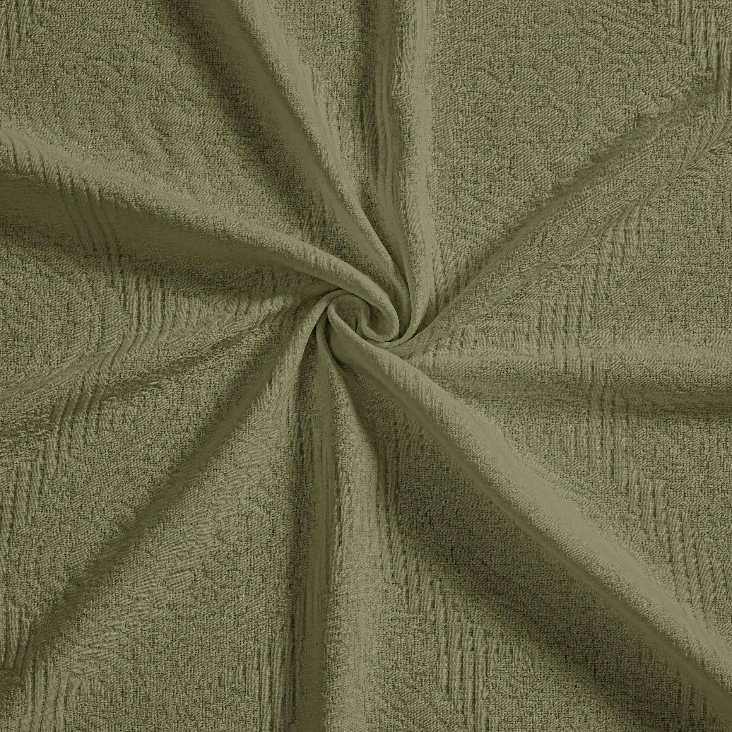 Florin Cotton Matelassé Jacquard Bedspread Set with Scrolling Medallion Design - Luxury Queen/King Size Bedding for Master Bedroom, Guest Room & Hotel Decor