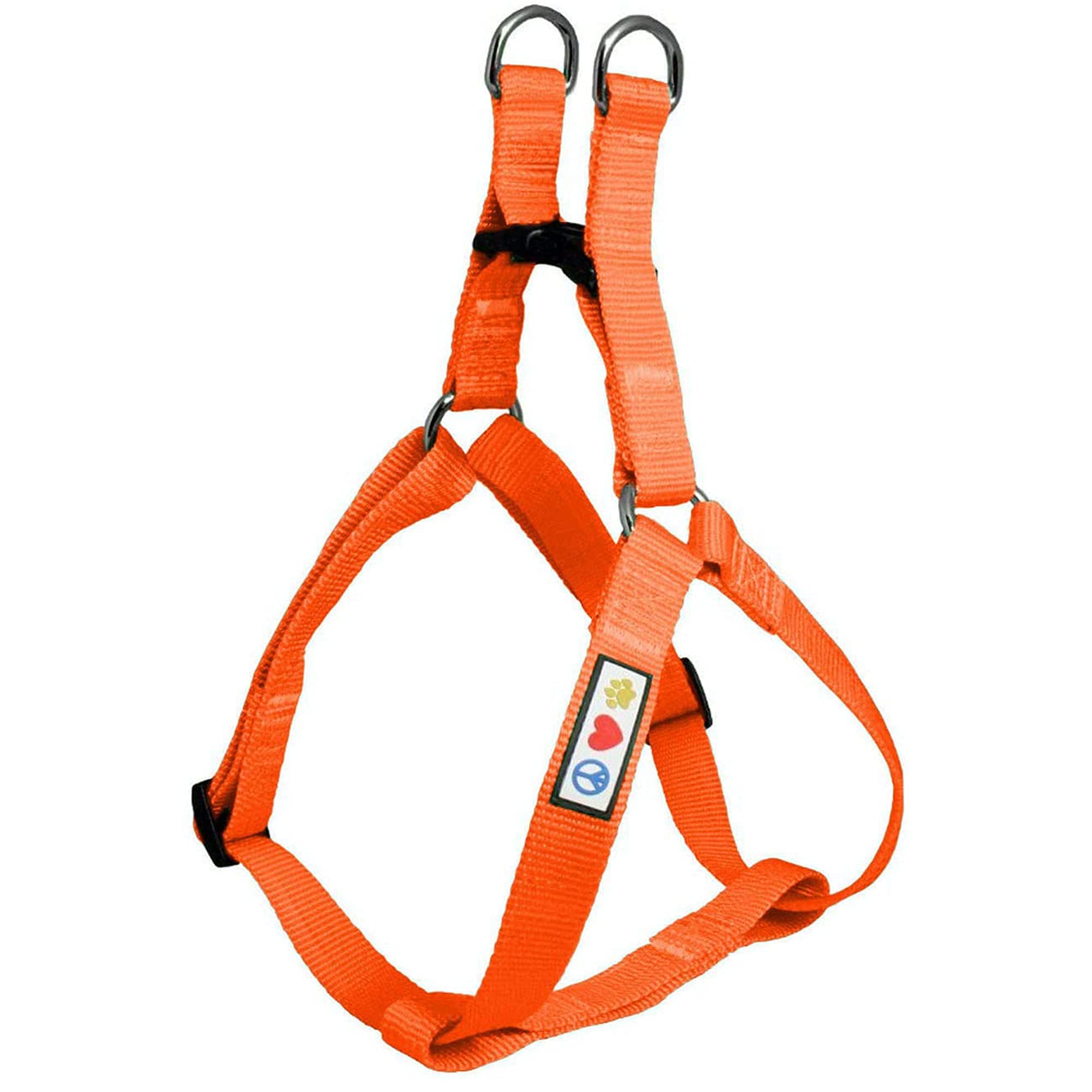 Pawtitas Small Dog Harness, Collar & 6ft Leash Value Bundle Set - Orange | Perfect for Small Breeds, Puppies & Daily Walks, Training & Outdoor Adventures