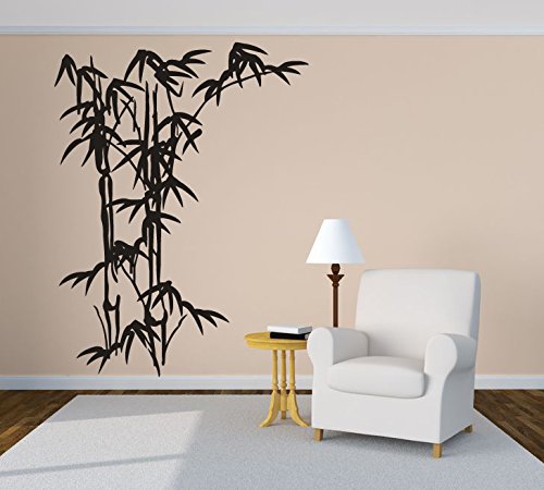 Large Bamboo Tree Bush Wall Decal Sticker - Vinyl Mural Art for Home & Office Decor | Perfect for Living Room, Bedroom, Nursery, and Workspace