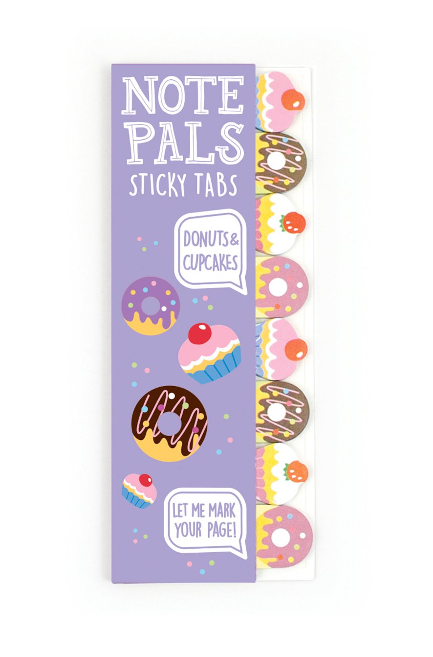 Ooly Note Pals Sticky Tabs - Colorful Donut & Cupcake Sticky Notes for School, Office & Planner Organization - Fun Page Markers for Books, Journals & Notebooks