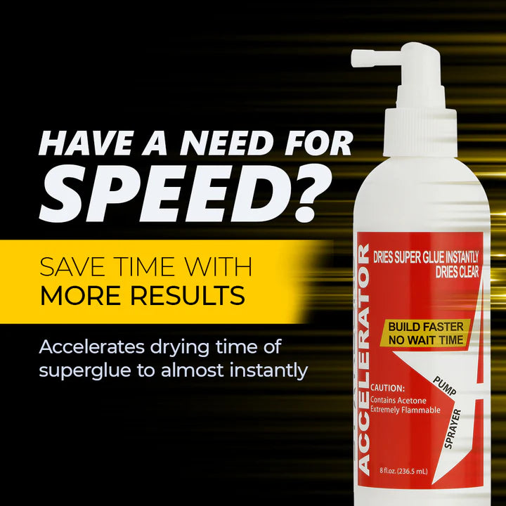 2oz Accelerator Pump Spray - Fast-Acting Hair Styling & Volumizing Spray for Men & Women - Perfect for Salon, Home Use & Travel