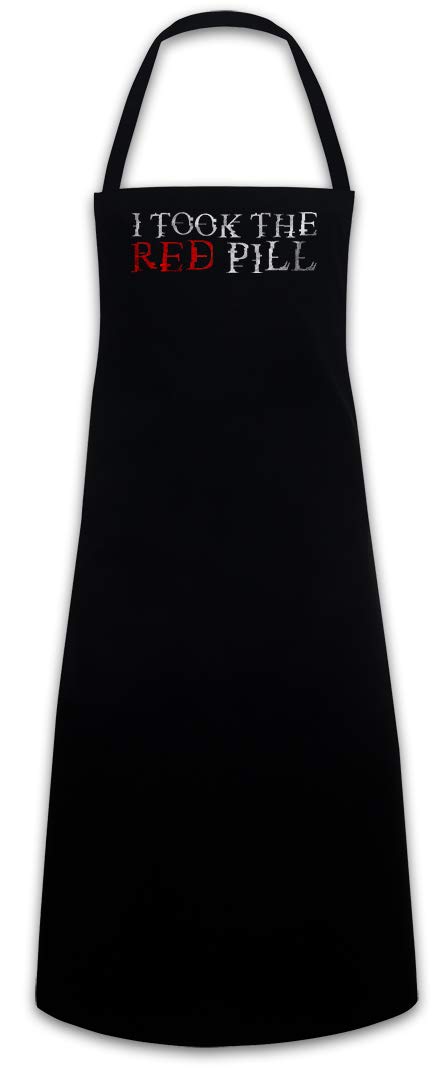 I Took The Red Pill BBQ Apron - Funny Grilling Apron for Men & Women - Perfect for Barbecue, Cooking, Smoking Meat & Outdoor Kitchen