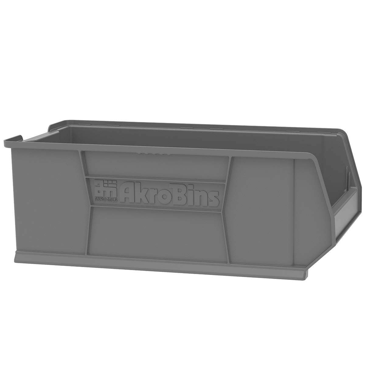 Super-Size Akro-Mils 30293 AkroBins Plastic Storage Bins - 30x16x11 Inch Clear Stackable Organizer for Garage, Classroom, Warehouse - Space Saving 1-Pack - Perfect for Tool Storage, Office Supplies & Bulk Item Organization