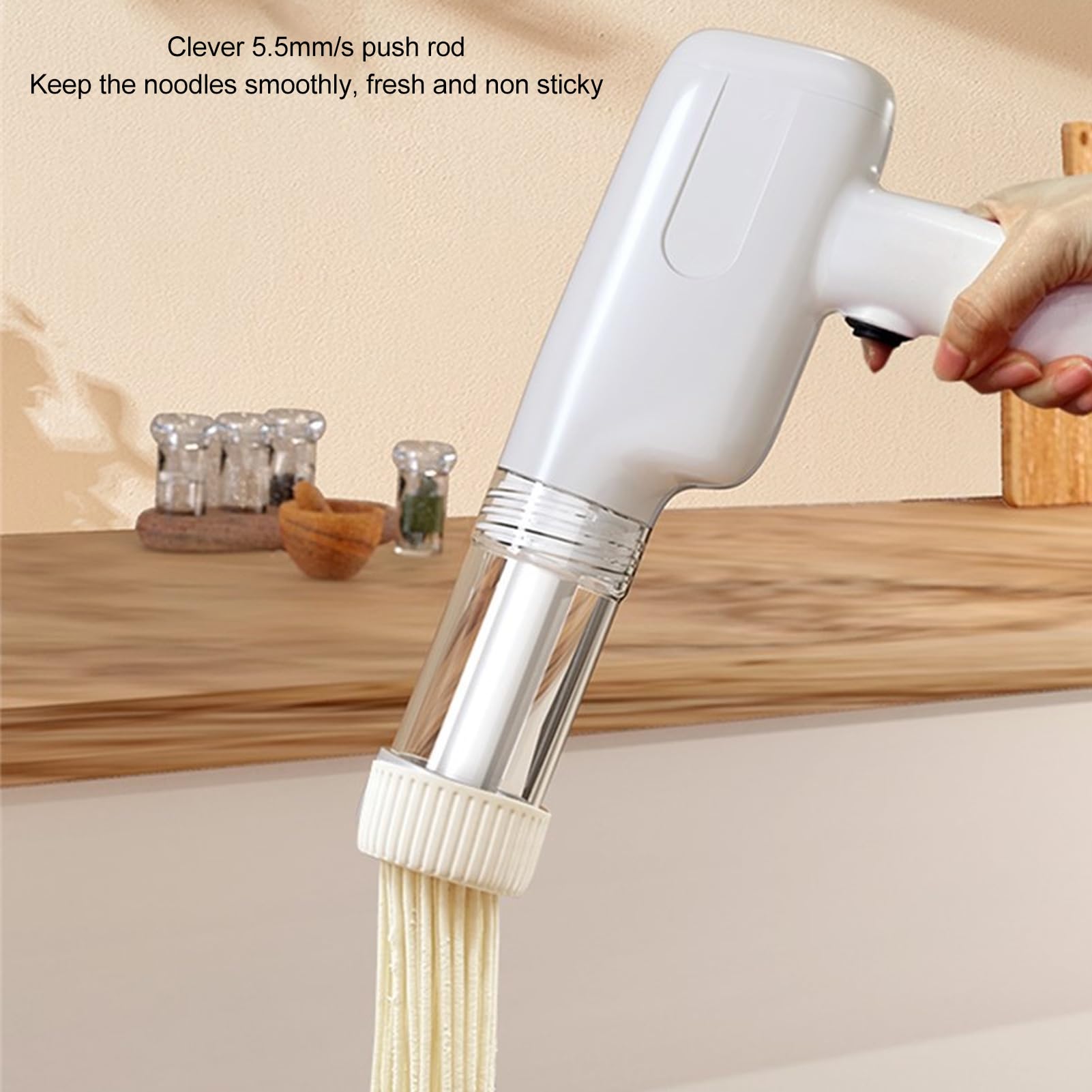 Electric Pasta Maker Machine - Automatic Handheld Noodle Maker for Fresh Homemade Spaghetti, Fettuccine & More | Perfect for Italian Cooking, Family Dinners & Restaurant-Quality Meals at Home
