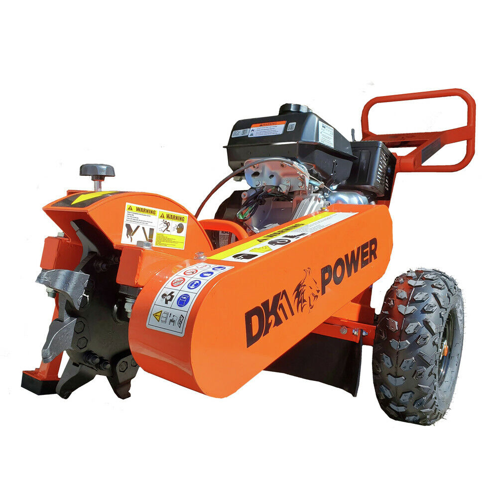 DK2 OPG777 12-Inch 14 HP CH440 Engine Stump Grinder - Heavy Duty Tree Stump Removal Machine for Landscaping, Yard Cleanup & Professional Use