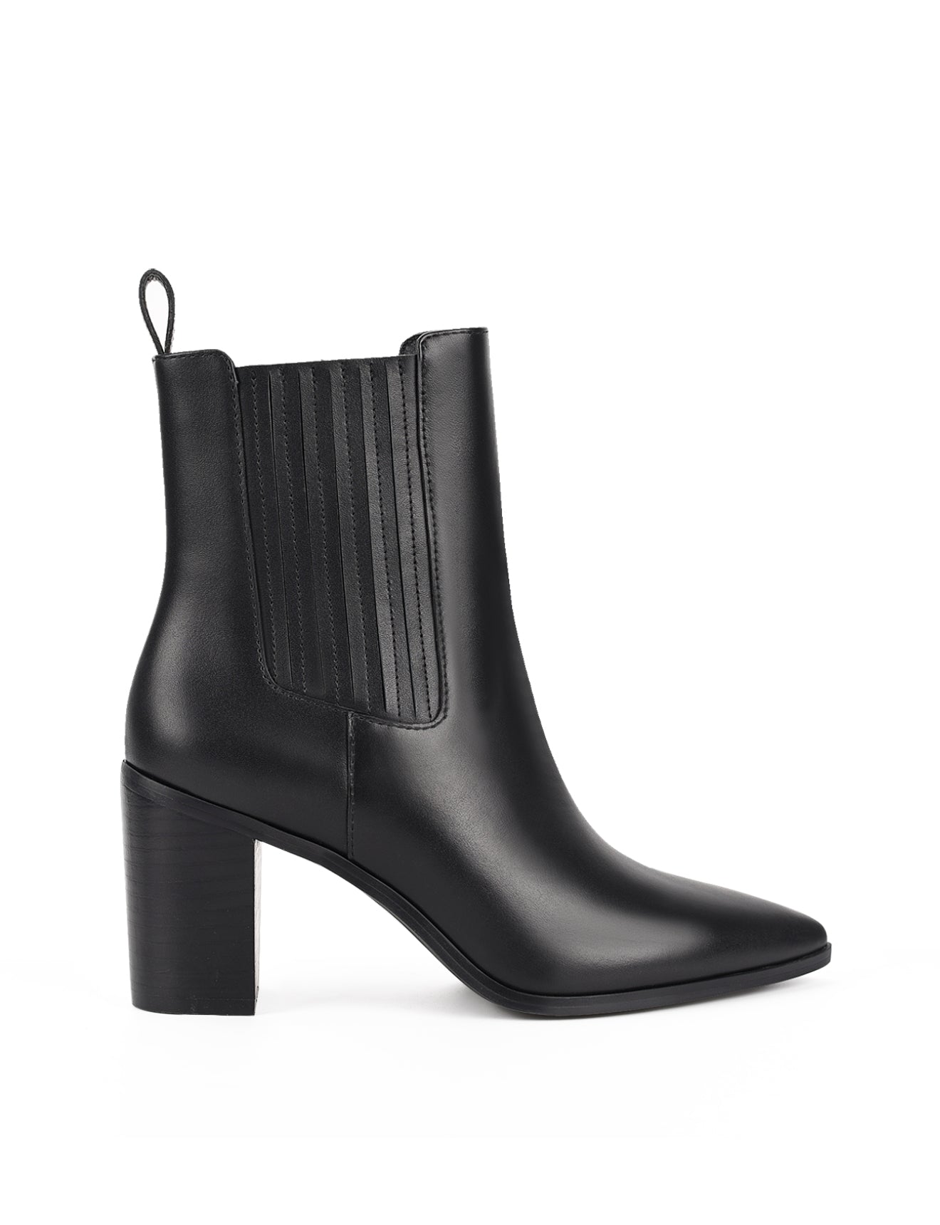 Clancy Gusset Ankle Boot - Women's Black Leather Booties for Fall & Winter | Comfortable & Stylish Shoes for Casual Outfits, Work & Date Nights