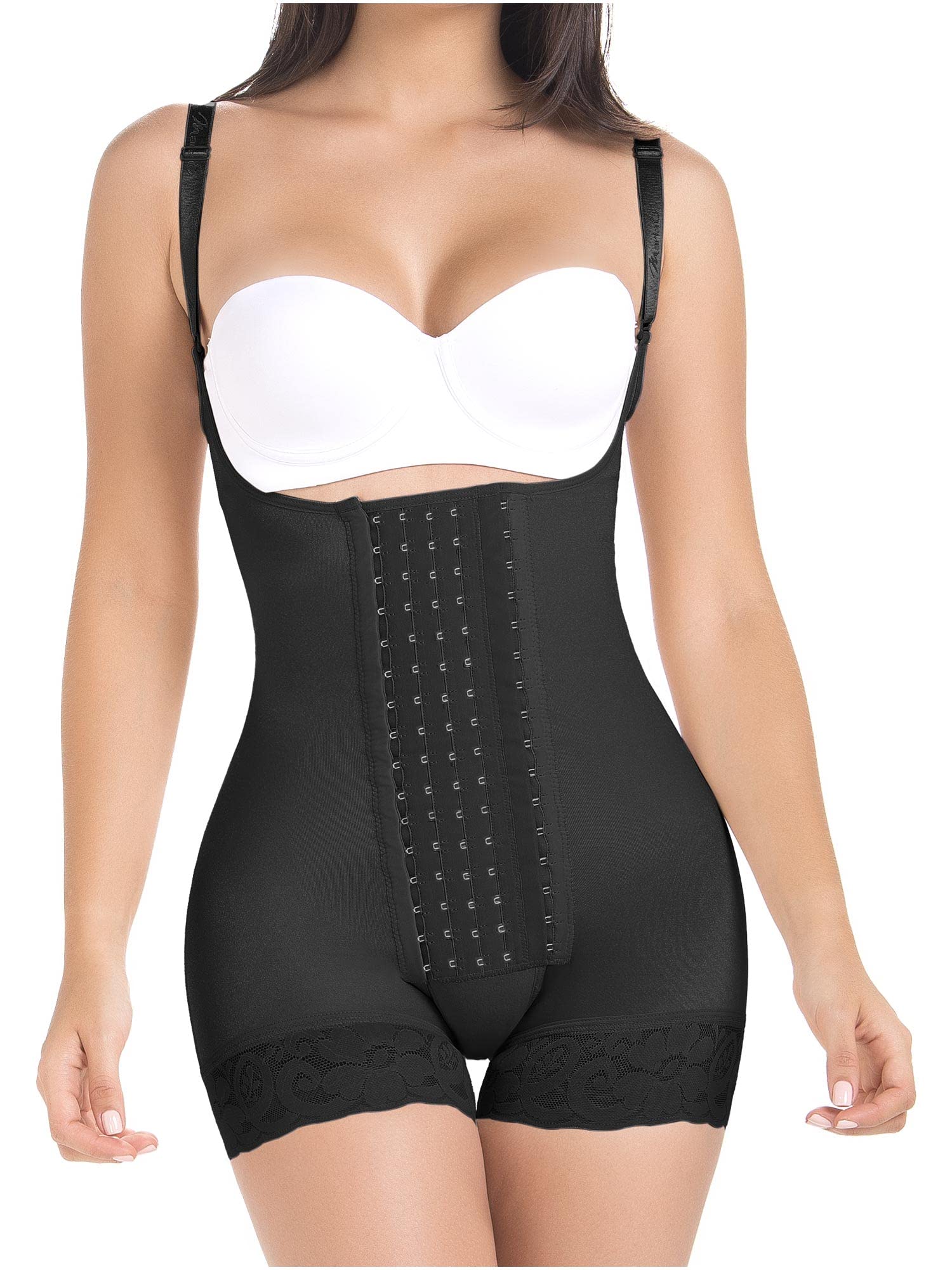 MARIAE FU117 Colombian Shapewear for Women - Post-Surgery Stage 2 BBL & Tummy Tuck Compression Garment - Waist Trainer & Body Shaper for Recovery & Slimming - Perfect for Postpartum, Weight Loss & Everyday Wear