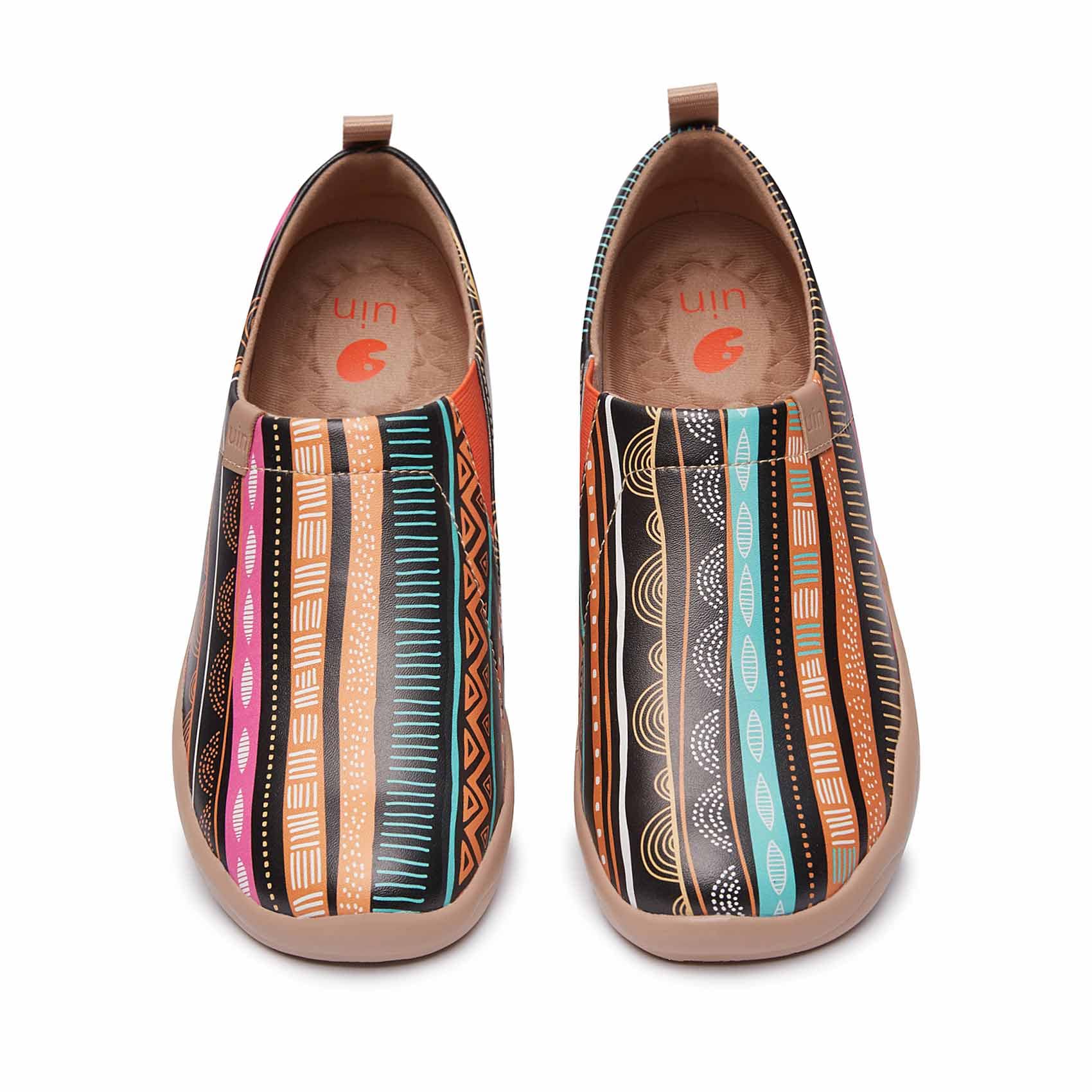 UIN Women's Slip-On Loafers - Lightweight Walking Shoes for Travel & Casual Wear | Microfiber Comfort Sneakers | Perfect for Work, Shopping & Daily Activities