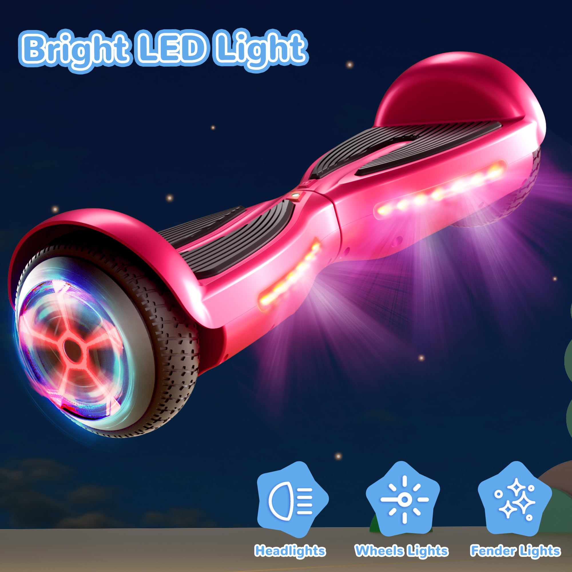 **SISIGAD Electric Scooter for Kids & Adults - Bluetooth, 6.5
