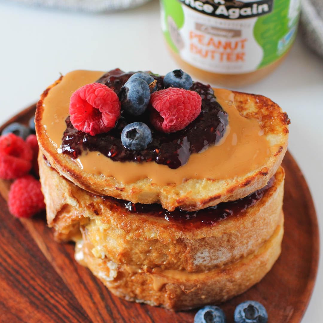 Once Again Organic Crunchy Peanut Butter, 16oz - Lightly Salted, Unsweetened, USDA Organic, Gluten Free, Vegan, Kosher - Healthy Snack for Sandwiches, Smoothies & Baking - Case of 12 Glass Jars
