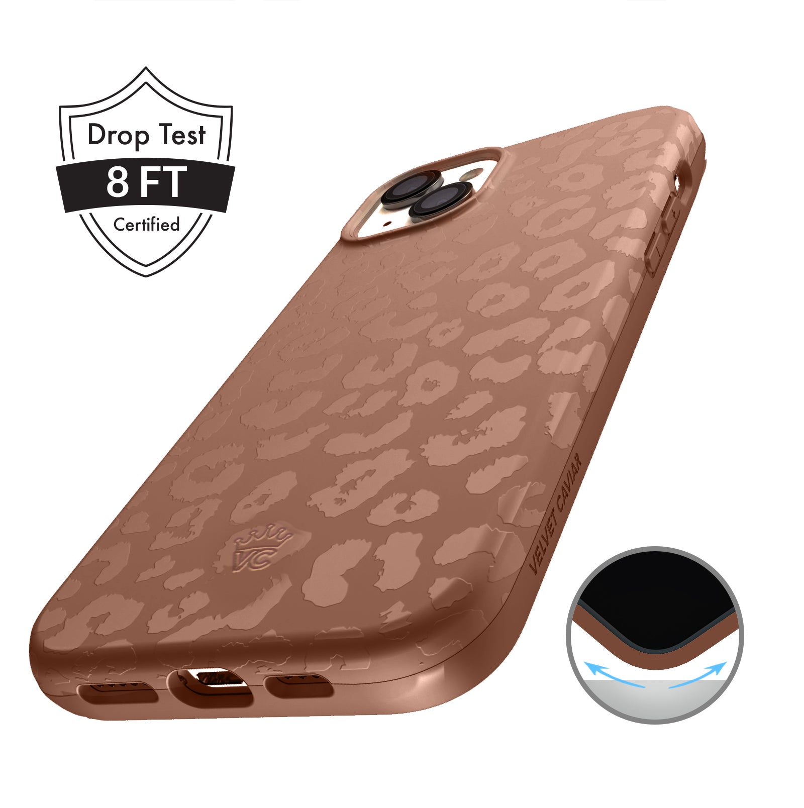 Stylish Chocolate Leopard Print iPhone Case - Trendy Animal Pattern Phone Cover for iPhone [Models] - Perfect for Everyday Use, Fashion Accessory & Gift Giving