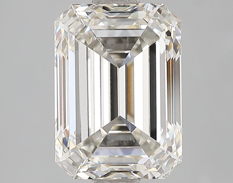 3.16 Carat H VVS2 Emerald Cut Lab-Grown Diamond for Engagement Rings & Fine Jewelry