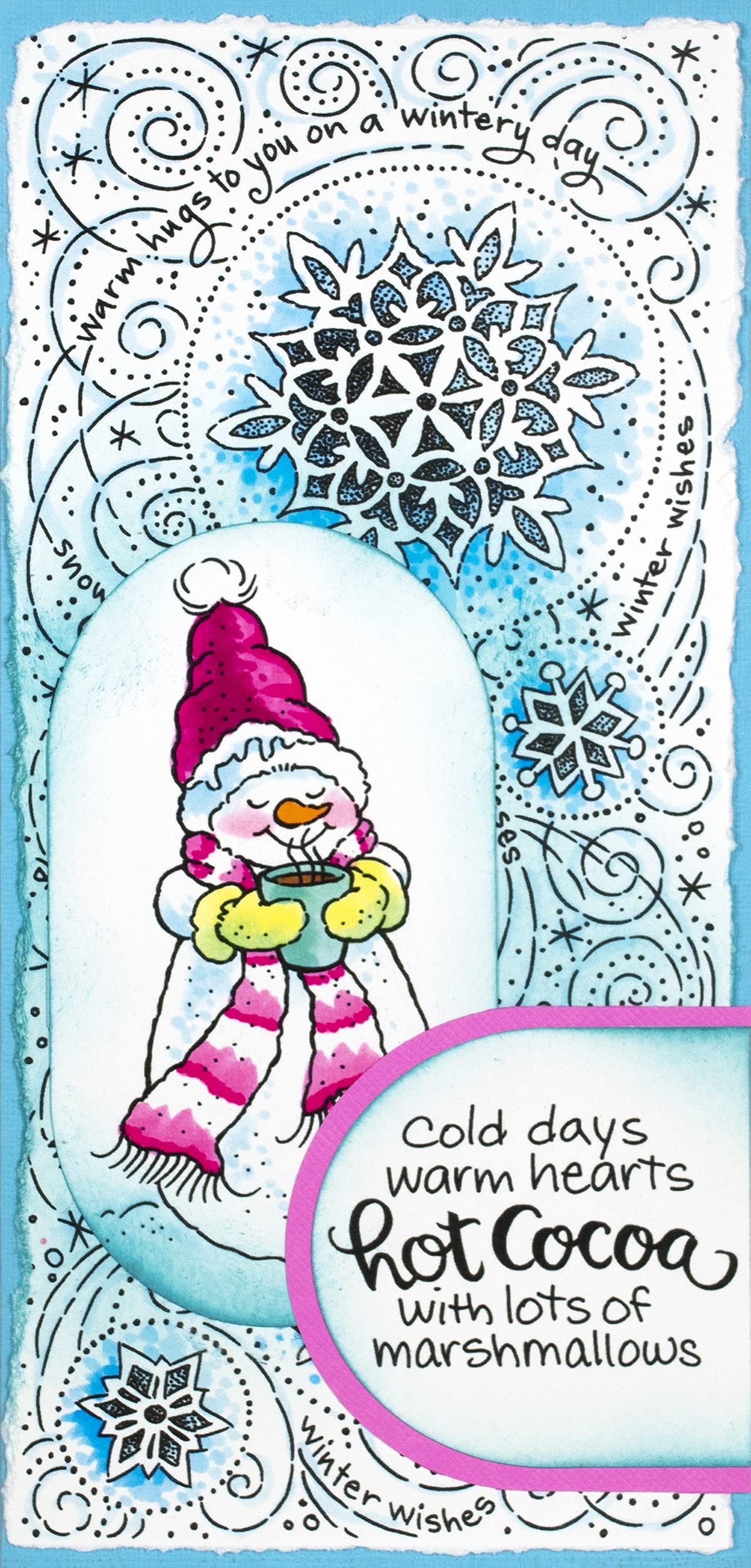 Stampendous Cling Rubber Stamp - Marshmallow Design for Scrapbooking & Card Making | Perfect for DIY Crafts, Gift Wrapping & Home Decor