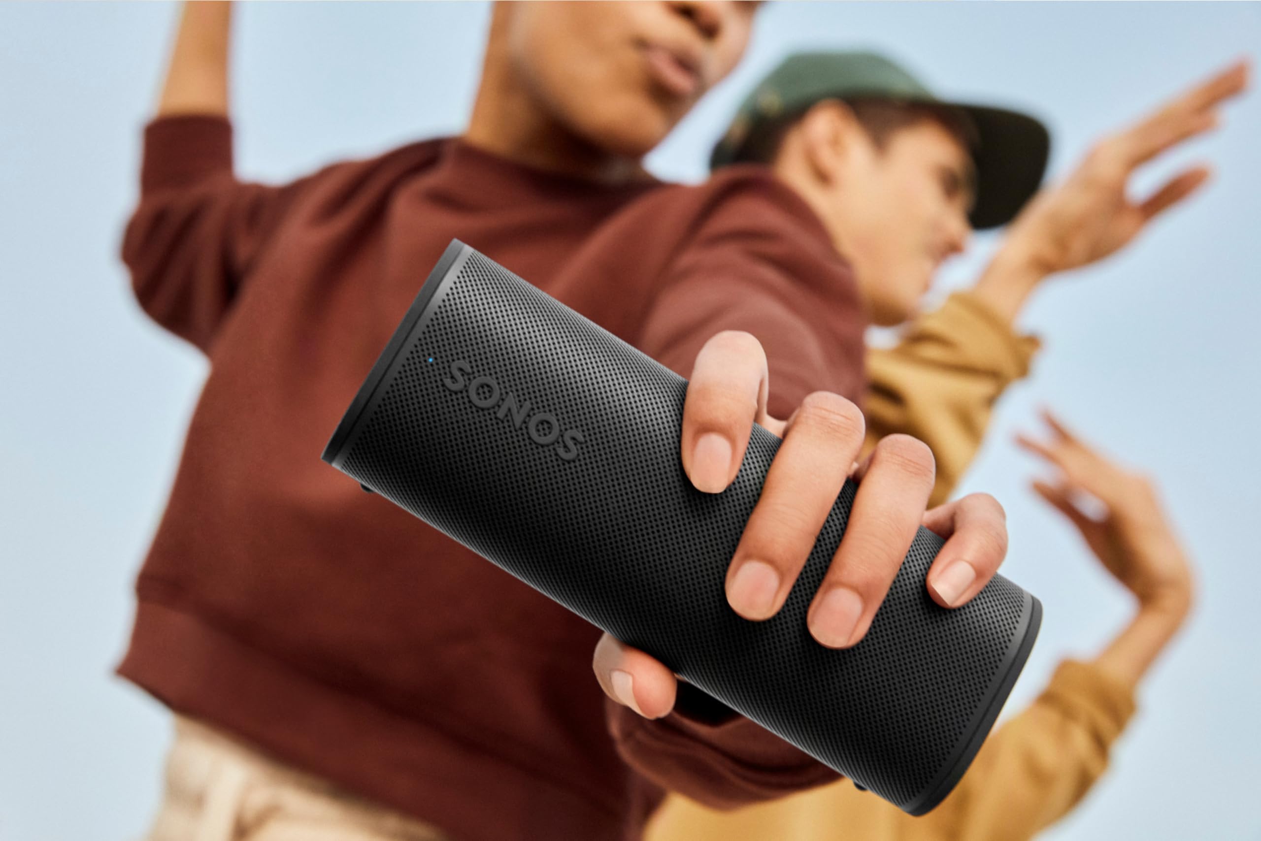 Roam 2 Portable Waterproof Bluetooth Speaker - Wireless Outdoor Speaker for Pool, Beach, Camping & Travel - IPX7 Waterproof, 10H Playtime, HD Sound (Black)