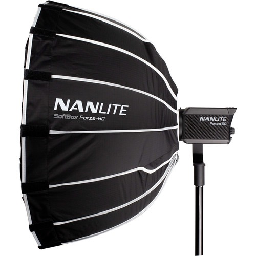 Nanlite Forza 60 LED Softbox Lighting Kit - Professional Studio Light for Photography & Videography - Perfect for YouTube, TikTok, and Portrait Shooting
