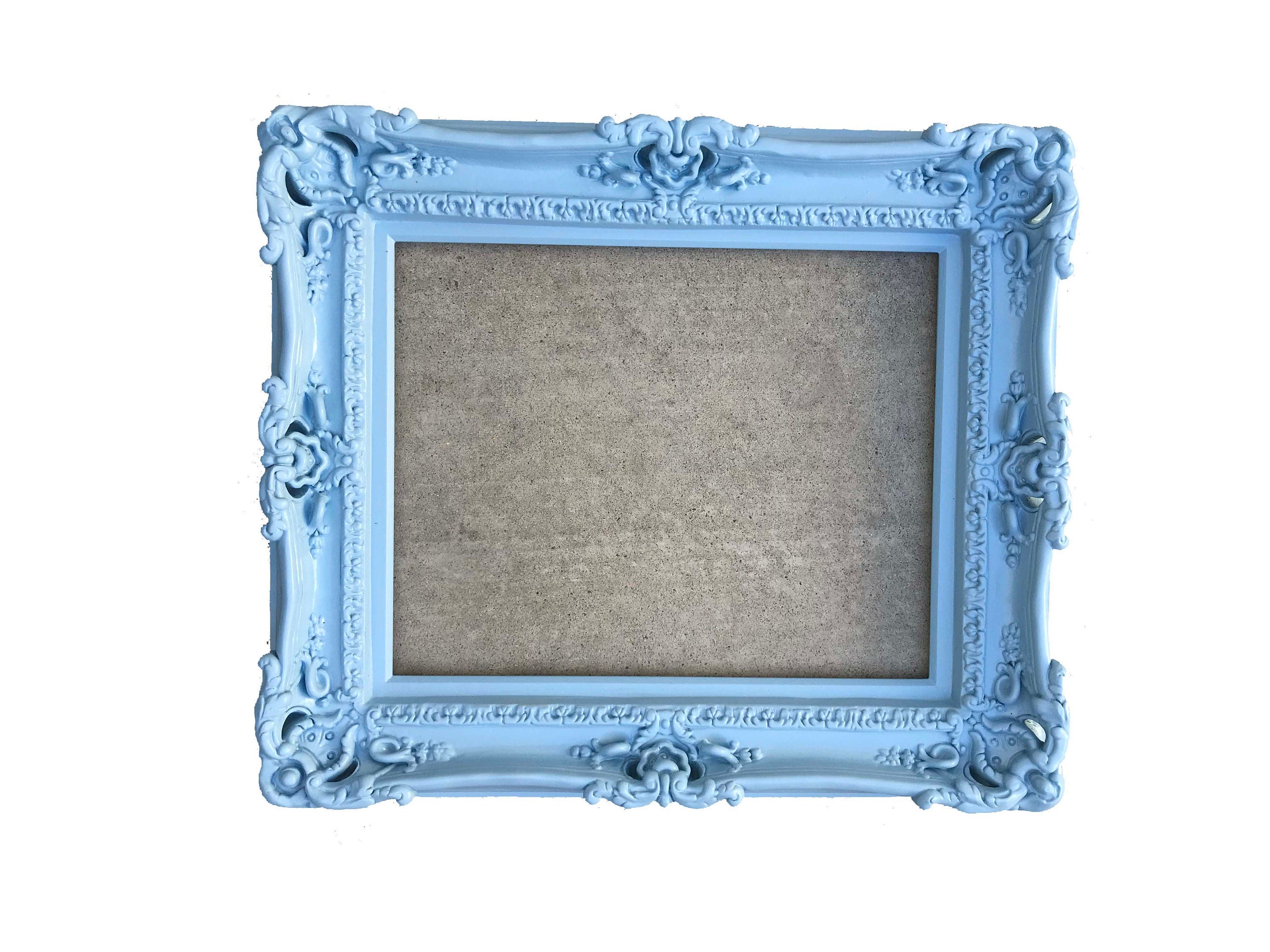 12x16 Baby Blue Picture Frame - Elegant Ornate Wall Frame for Nursery Decor, Baby Shower Gifts & Kids Room Decoration | Perfect for Displaying Family Photos & Cherished Memories