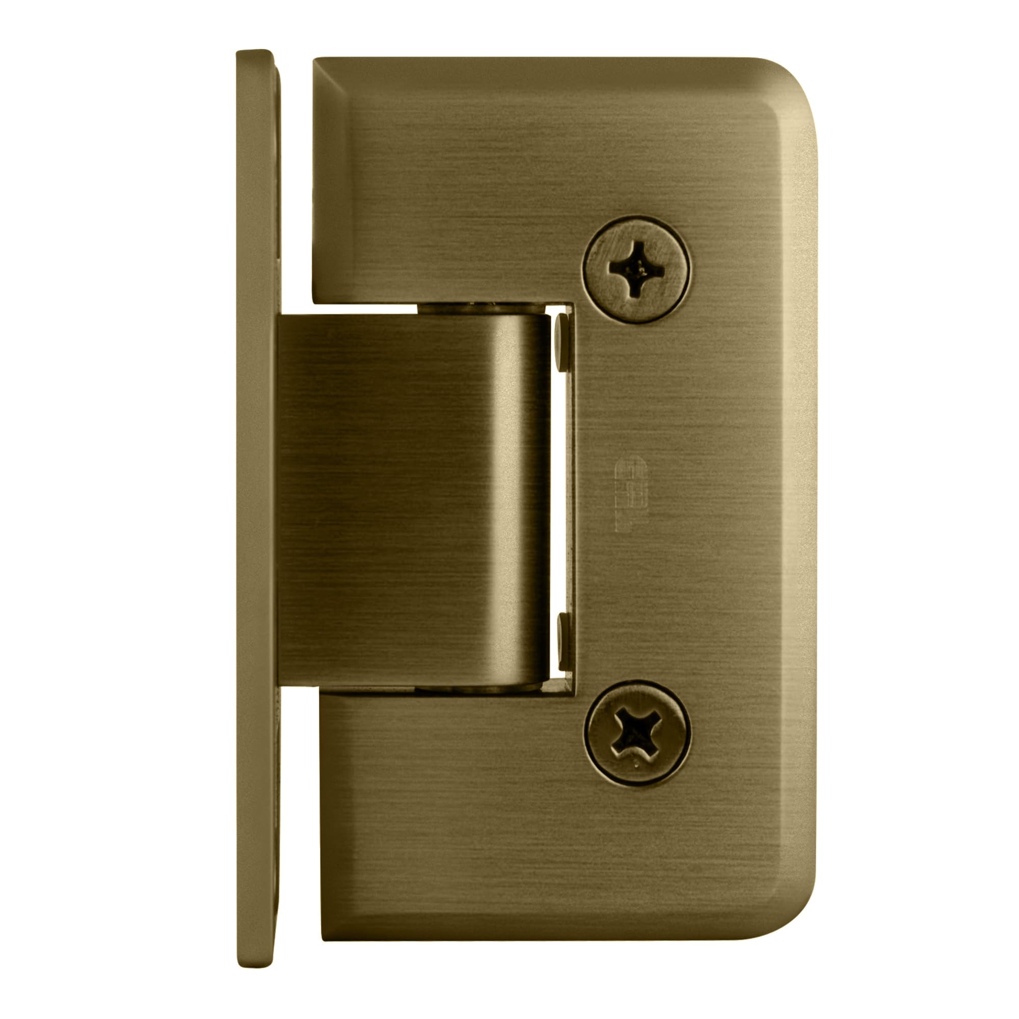 CRL Brushed Bronze Wall Mount Hinge C0L037BBRZ - Cologne 037 Series for Cabinet Doors, Closet Doors & Room Dividers - Durable Hardware for Home & Office Use