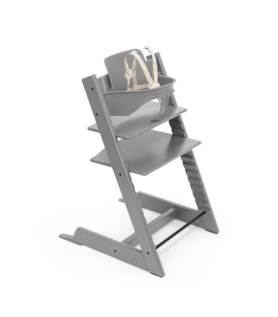 Stokke Tripp Trapp High Chair with Baby Set & Safety Harness - Adjustable Wooden Chair for Toddlers & Infants - Perfect for Dining, Feeding, and Family Mealtime
