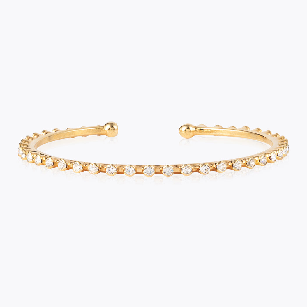 Miro Crystal Bangle Bracelet for Women - Elegant Rhinestone Jewelry for Party, Wedding & Special Occasions
