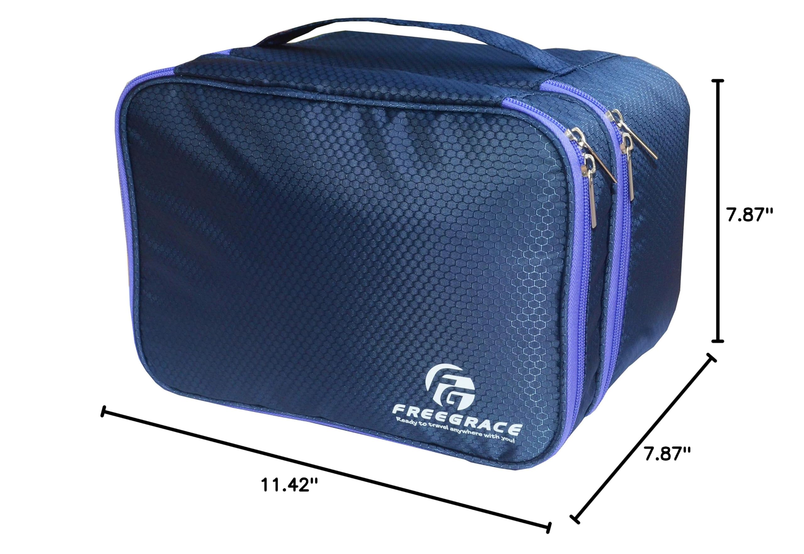 Travel Organizer Underwear Bag - Large Double Layer Packing Storage Bag for Bras, Socks, Underwear & Toiletries | Perfect for Travel, Gym & Organization | Waterproof & Durable