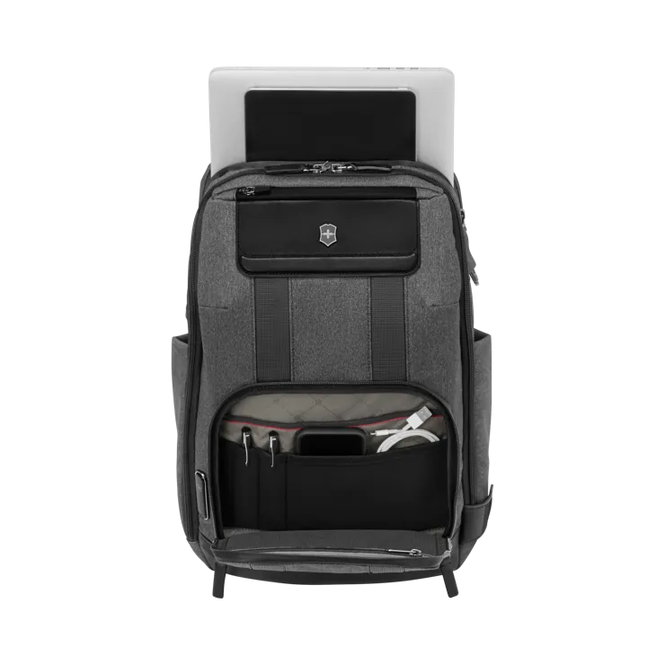 Victorinox Architecture Urban 2 Deluxe Backpack 611954 - Durable Laptop Backpack for Work & Travel, Water-Resistant Business Bag with USB Charging Port - Perfect for Commuters, Students & Professionals