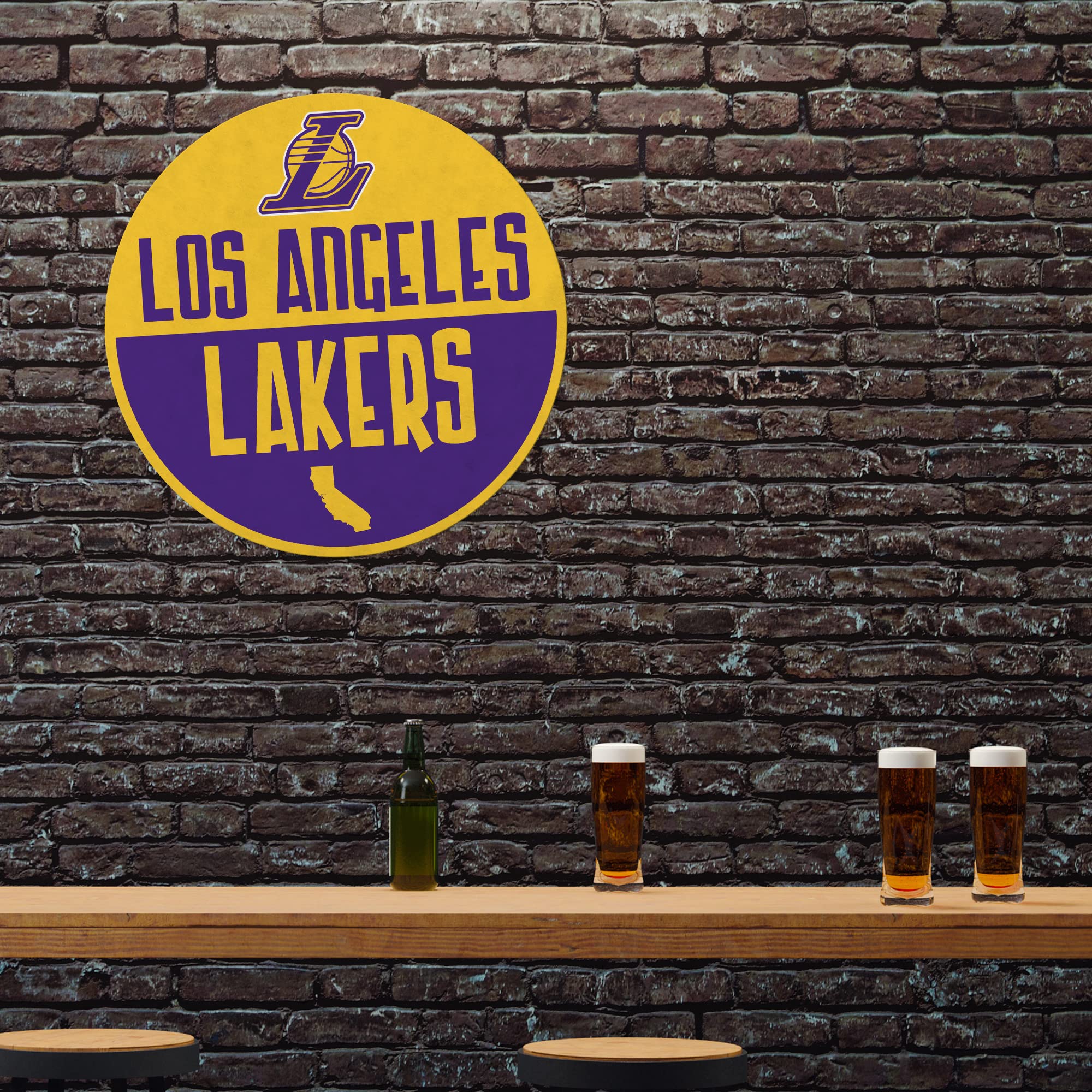 NBA Los Angeles Lakers Classic Shape Cut Pennant - Soft Felt Wall Decor for Home, Living Room & Game Room - Easy to Hang Sports Memorabilia for Fans & Collectors