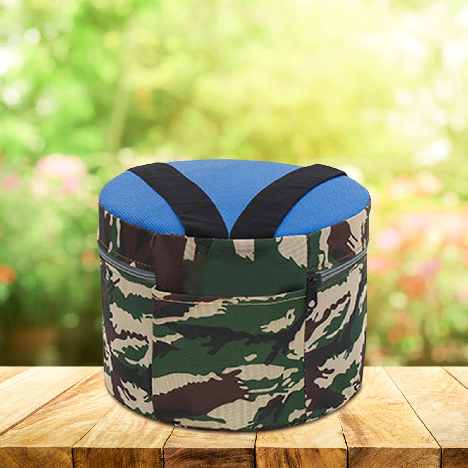 Portable Garden Stool for Outdoor Activities - Lightweight Fishing & Camping Chair with 25cm Foam Cushion - Perfect for Gardening, Farming, Planting & Hiking - Durable Workseat for Comfortable Use in Backyard, Farm or Trail