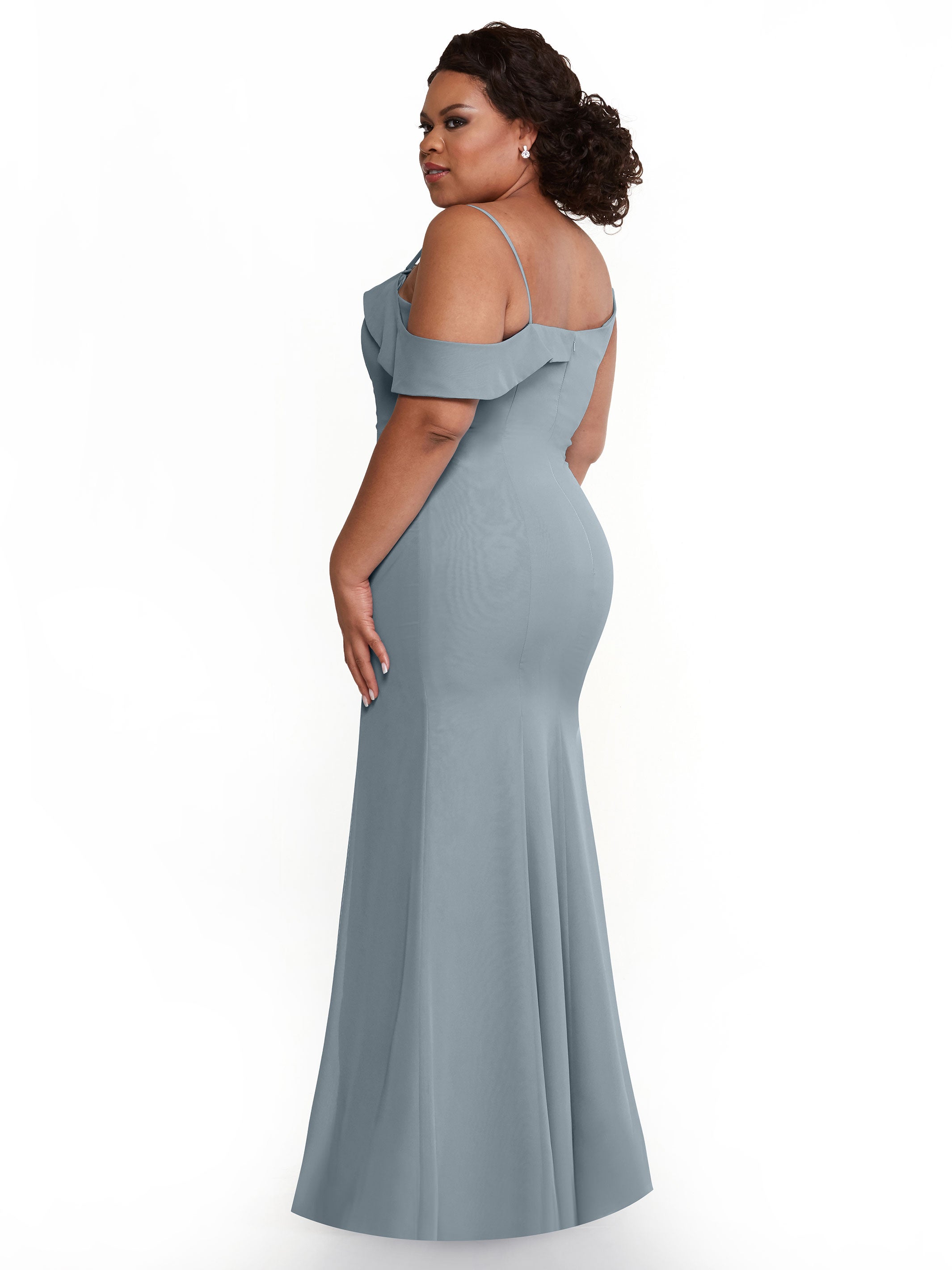 Elegant One Shoulder Fit and Flare Chiffon Bridesmaid Dress - Perfect for Weddings, Prom, and Formal Events